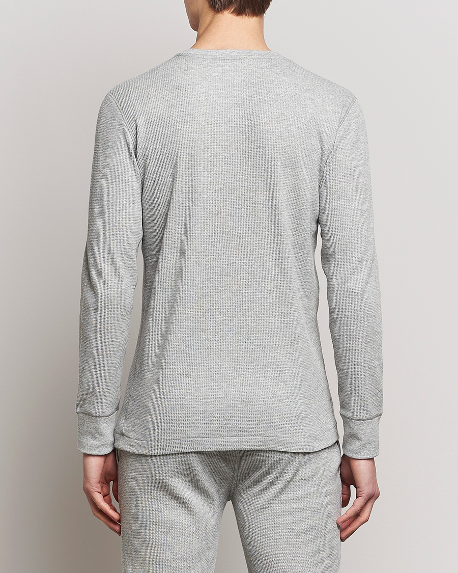 Herre | T-Shirts | Polo Ralph Lauren | Waffle Long Sleeve Crew Neck Andover Heather