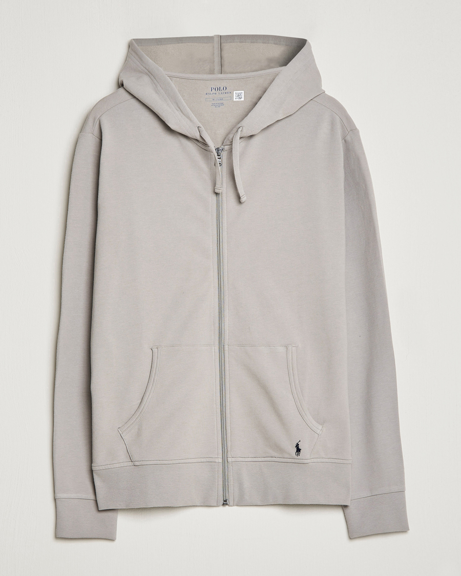 Herre | Gensere | Polo Ralph Lauren | Cotton Jersey Long Sleeve Hoodie Grey Frog