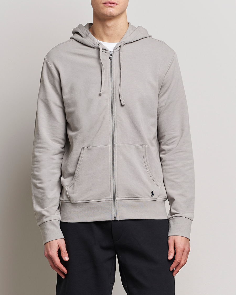 Herre | Gensere | Polo Ralph Lauren | Cotton Jersey Long Sleeve Hoodie Grey Frog