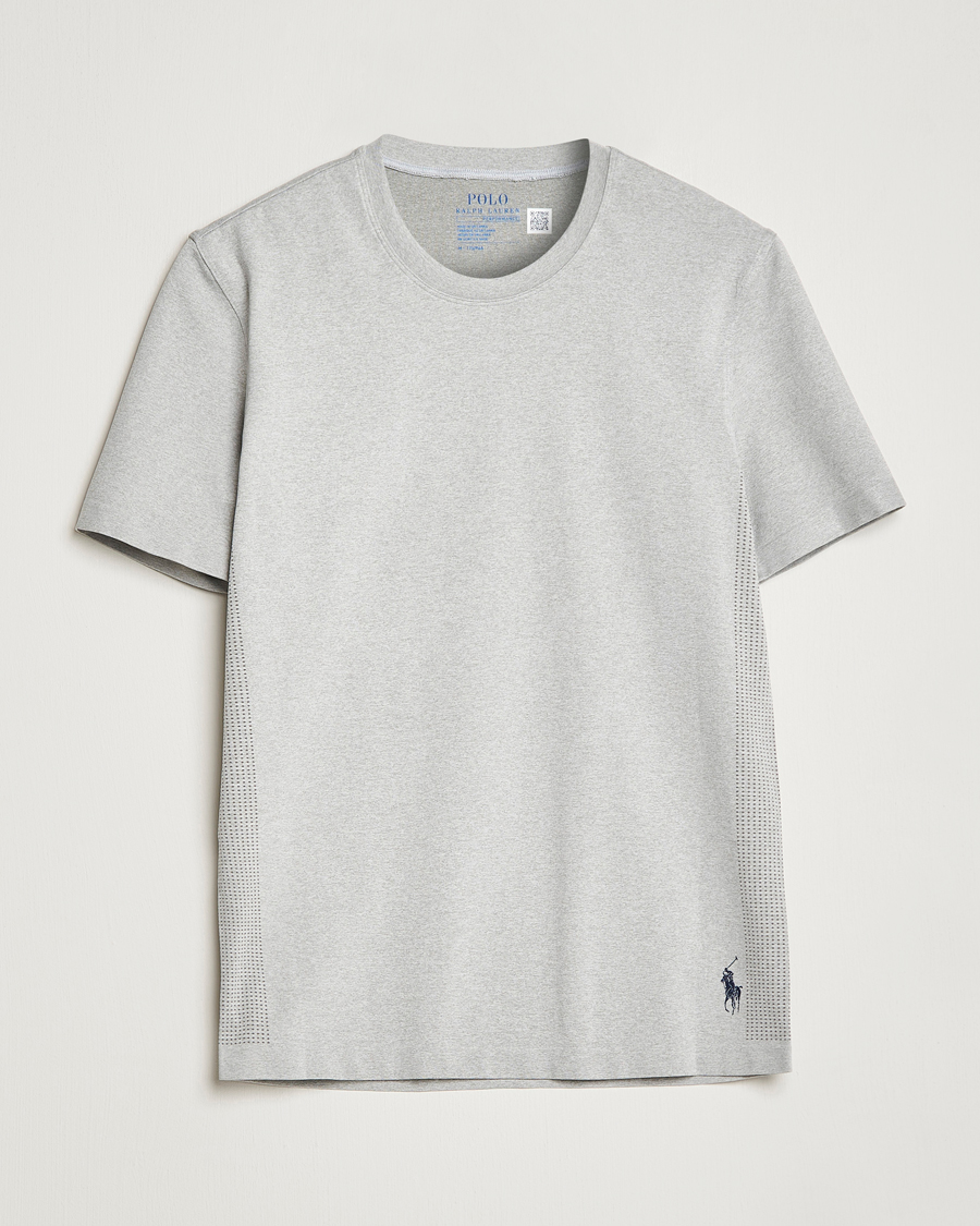Herre | T-Shirts | Polo Ralph Lauren | Active Crew Neck Tee Light Sport Heather