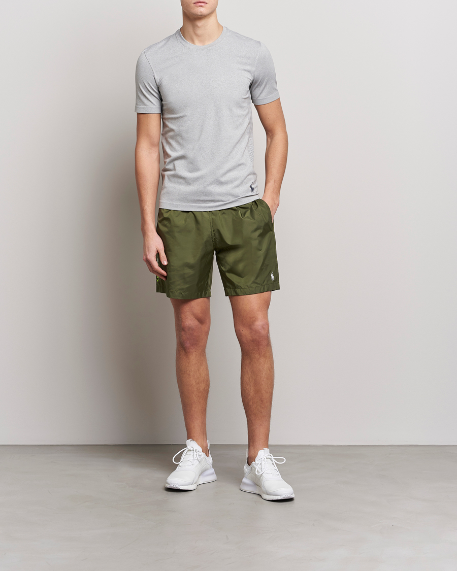 Herre | T-Shirts | Polo Ralph Lauren | Active Crew Neck Tee Light Sport Heather