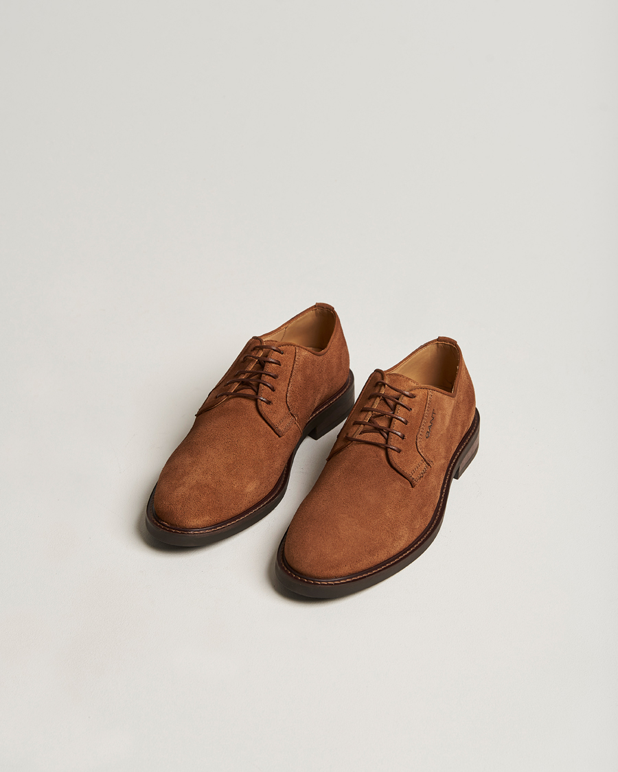 Herre | Derbys | GANT | St Akron Suede Derby Cognac