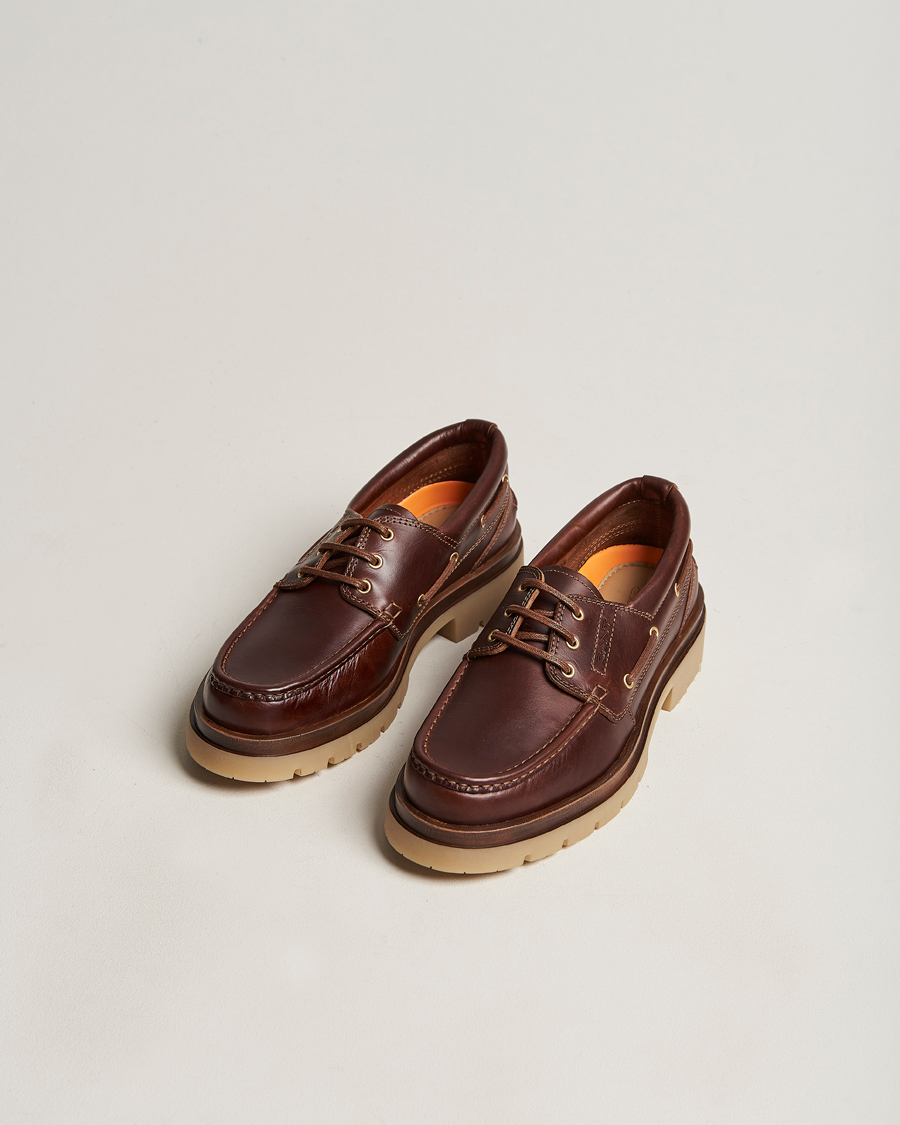 Herre |  | GANT | Zeamee Leather Boat Shoe Cognac