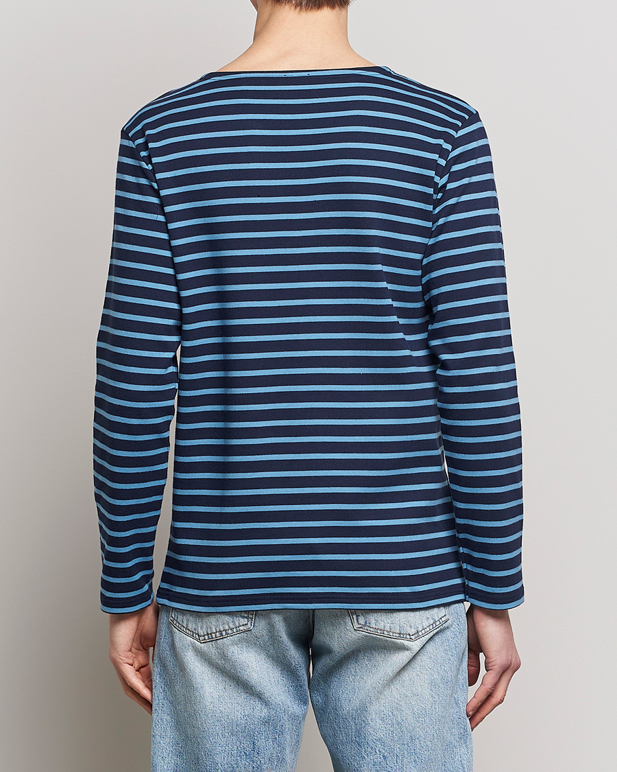 Herre | T-Shirts | Armor-lux | Houat Héritage Stripe Longsleeve T-shirt Marine Deep/St Lo