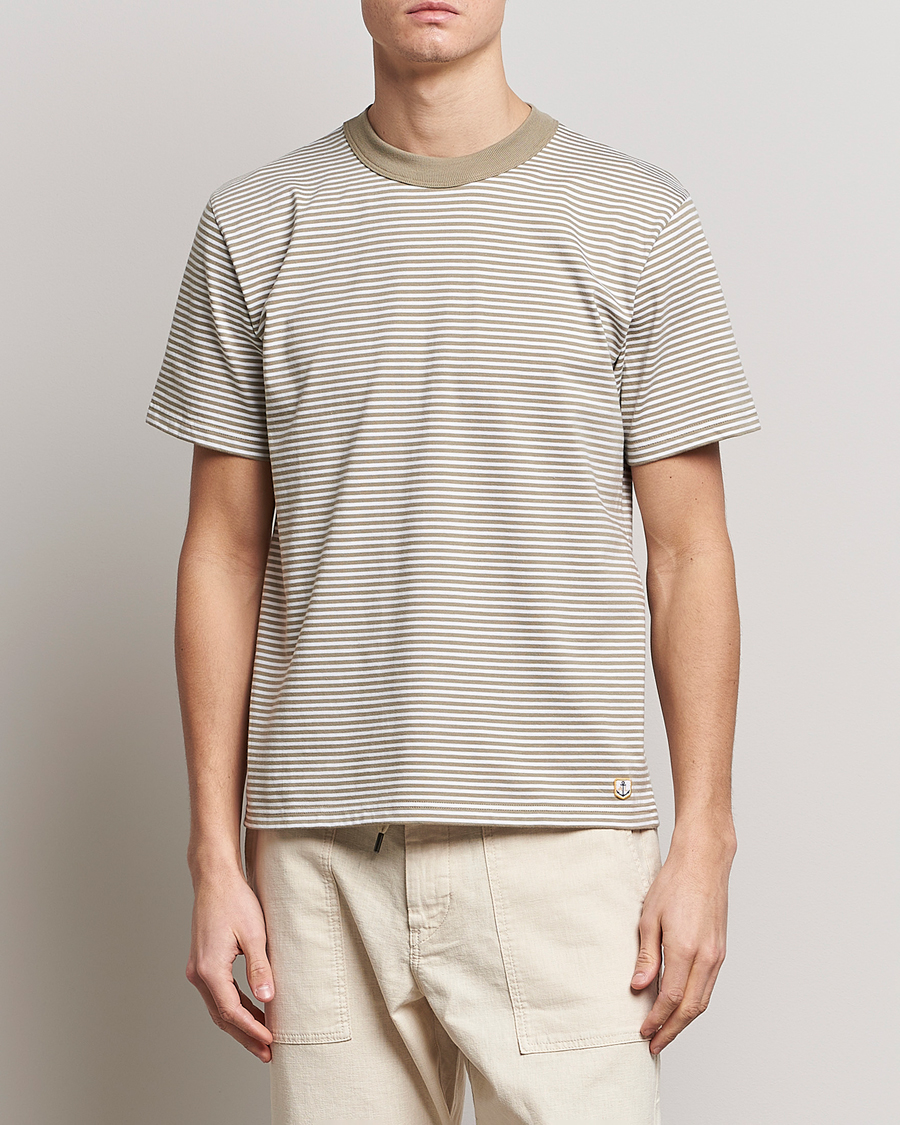 Herre | Armor-lux | Armor-lux | Héritage Stripe T-Shirt Blanc/Argile