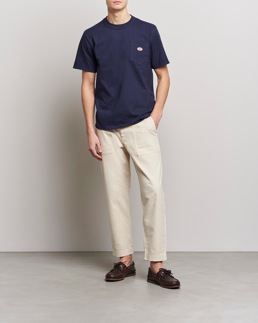 Herre | T-Shirts | Armor-lux | Callac Pocket T-Shirt Navy