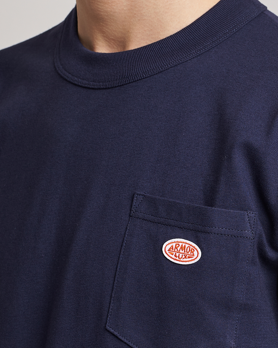 Herre | T-Shirts | Armor-lux | Callac Pocket T-Shirt Navy