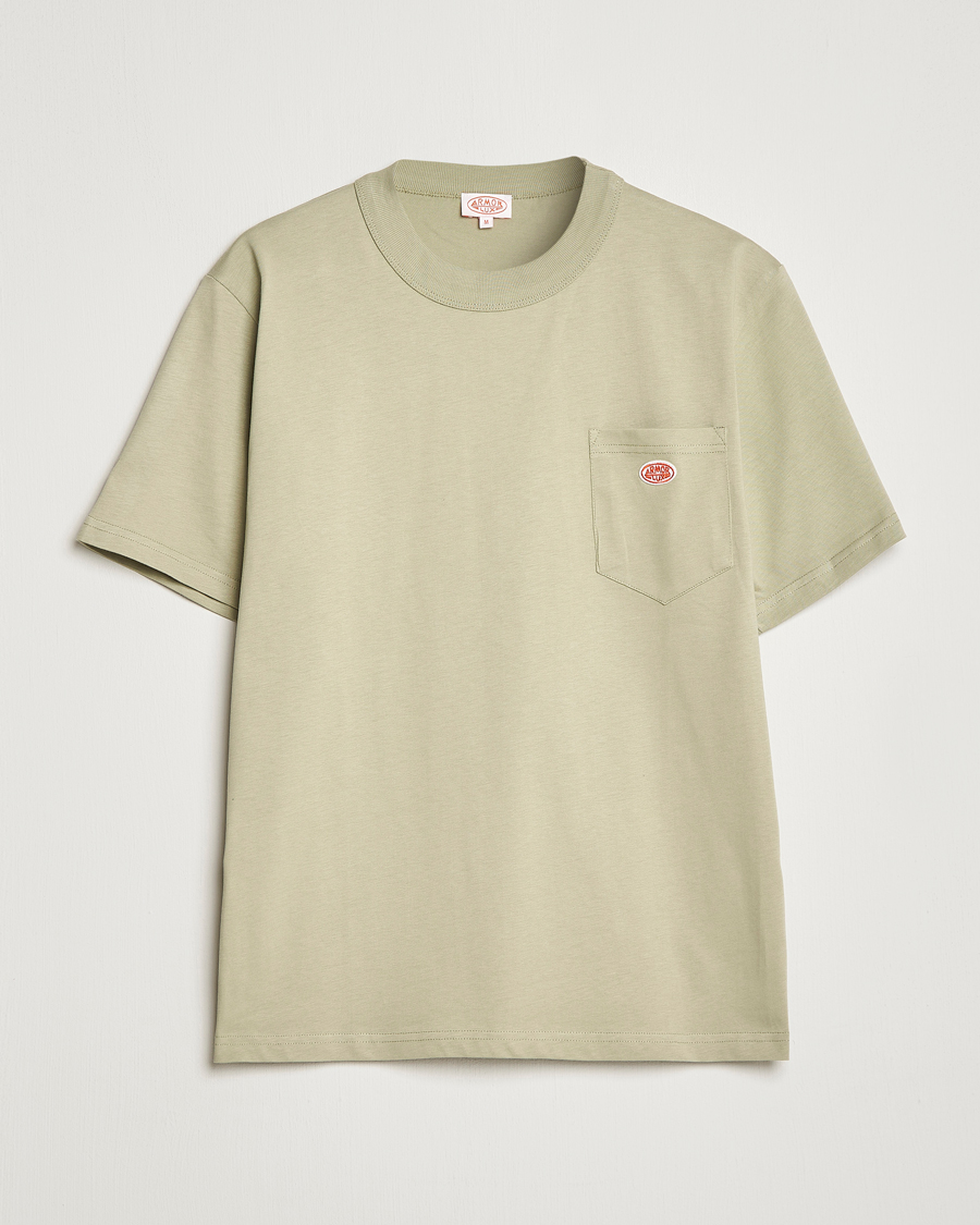 Herre | T-Shirts | Armor-lux | Callac Pocket T-Shirt Argile