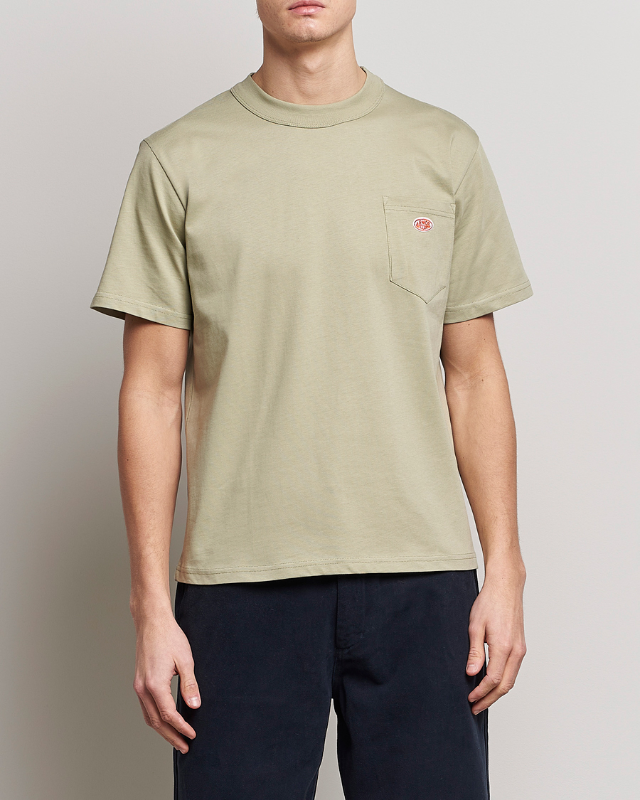 Herre | T-Shirts | Armor-lux | Callac Pocket T-Shirt Argile