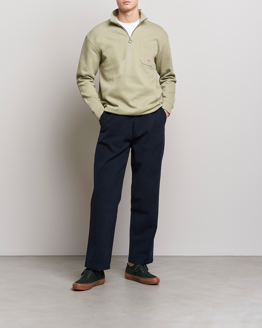 Herre | Gensere | Armor-lux | Camionneur Cotton Half Zip Sweater Argile