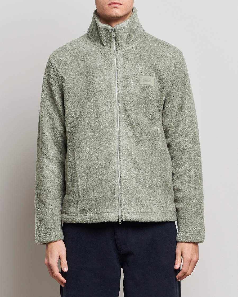 Herre | Gensere | NN07 | Nil Pile Full Zip Jacket Forest Mint