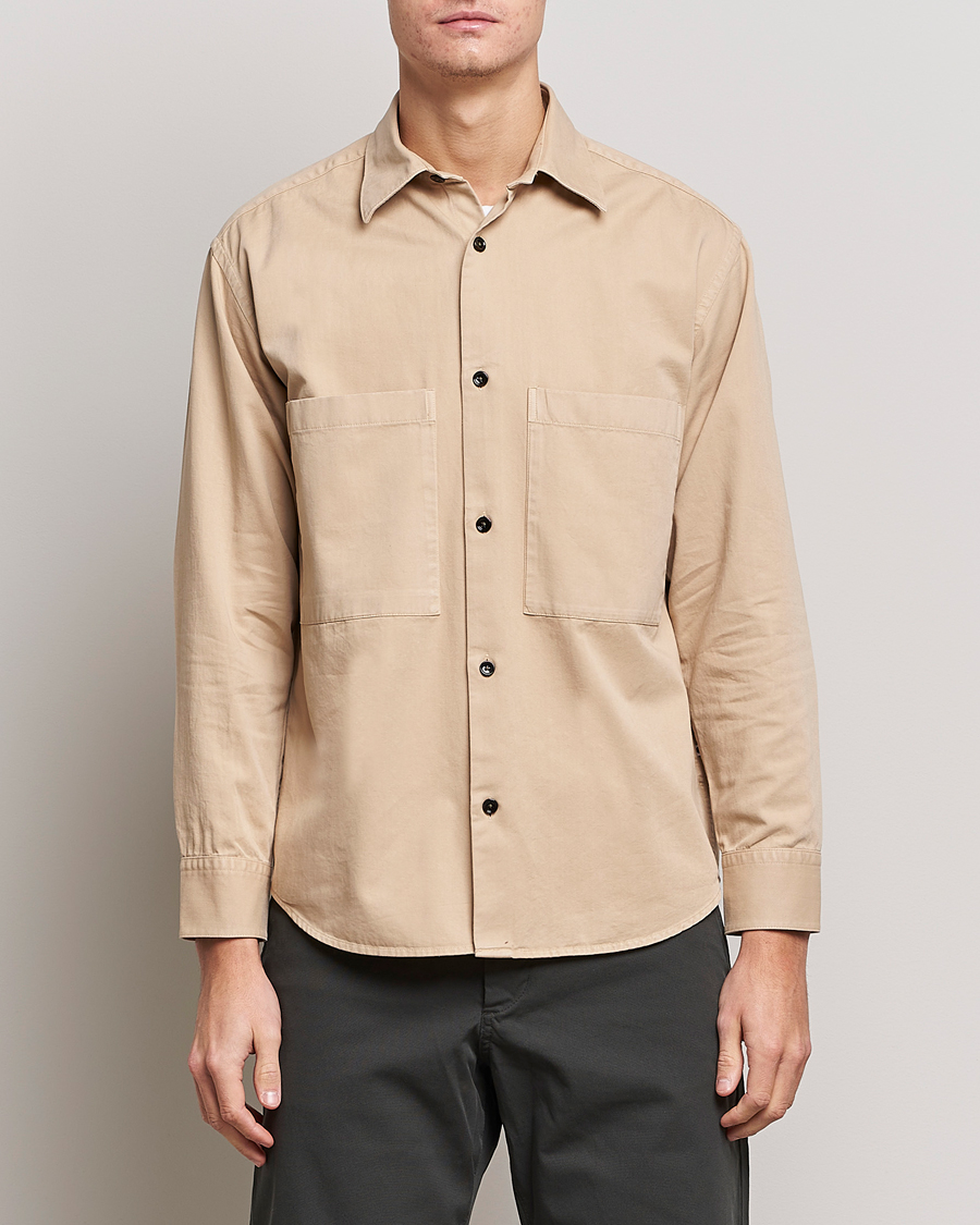 Herre | Skjortejakke | NN07 | Freddy Pocket Overshirt Light Khaki