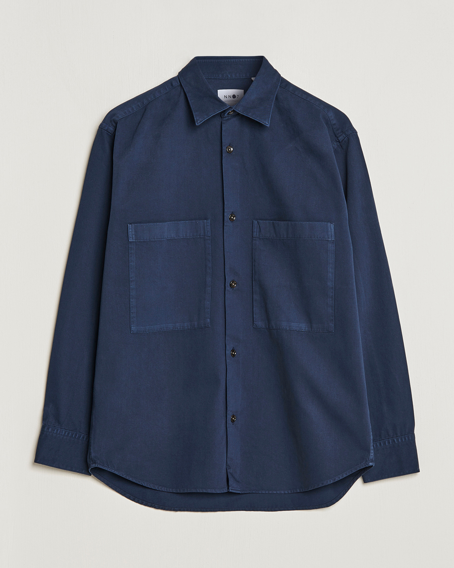 Herre | Skjorter | NN07 | Freddy Pocket Overshirt Navy Blue