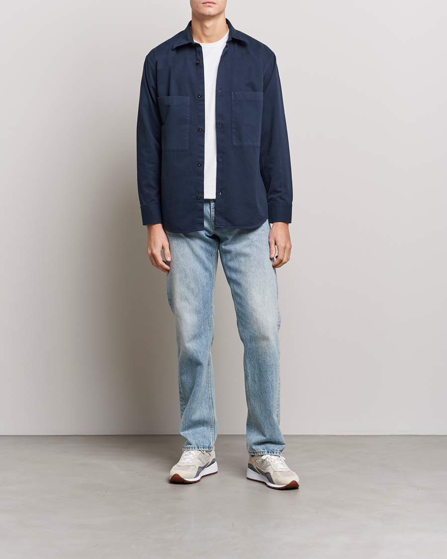 Herre | Skjorter | NN07 | Freddy Pocket Overshirt Navy Blue
