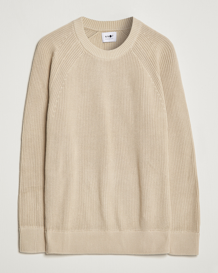 Herre | Gensere | NN07 | Jacobo Cotton Knitted Sweater Off White
