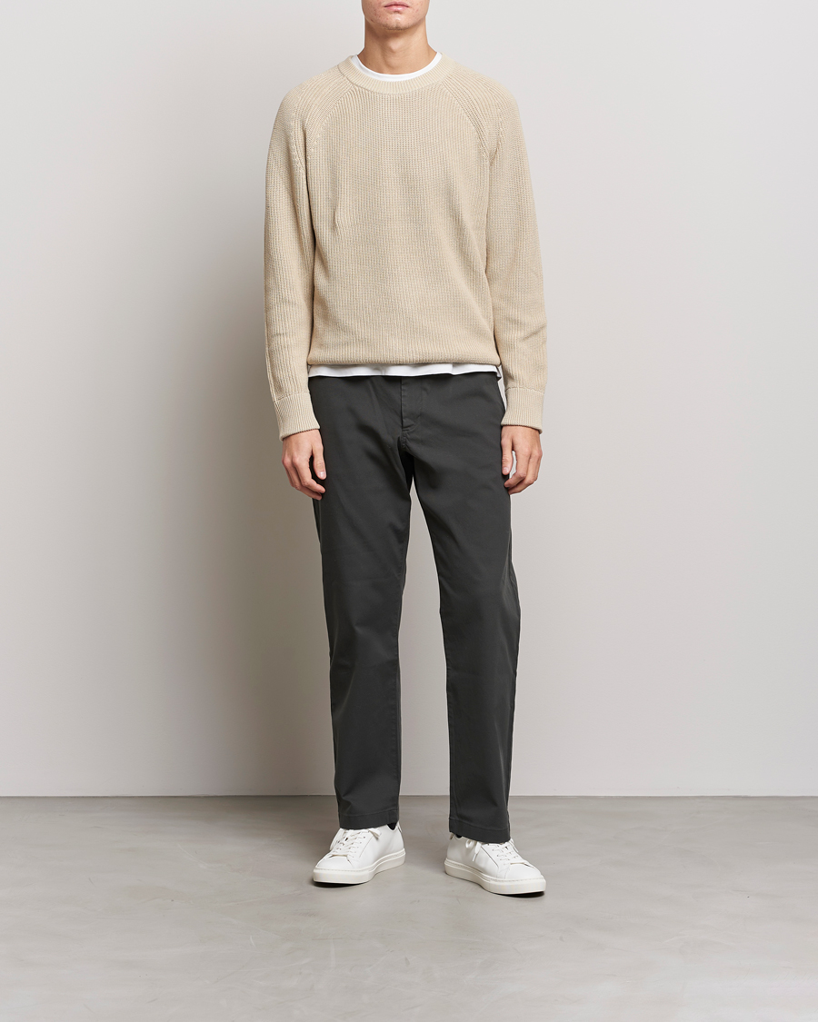 Herre | Gensere | NN07 | Jacobo Cotton Knitted Sweater Off White