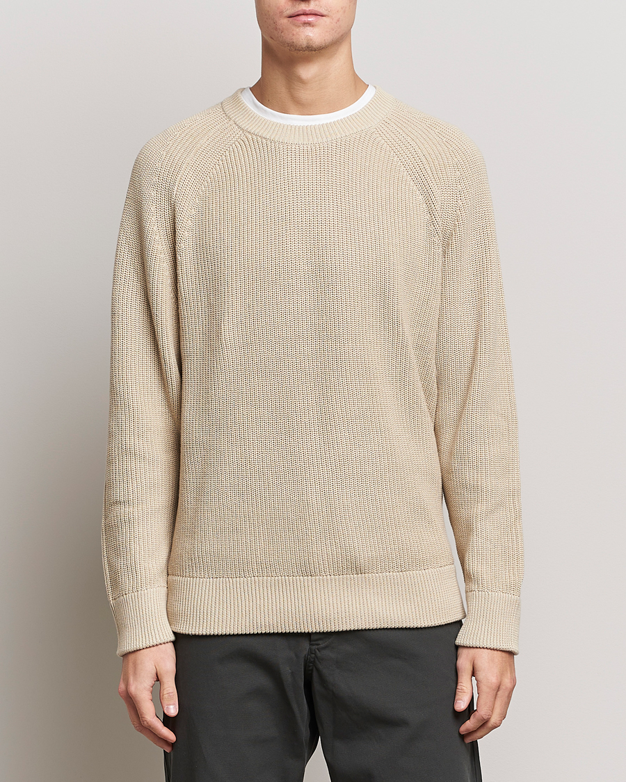 Herre | Strikkede gensere | NN07 | Jacobo Cotton Knitted Sweater Off White