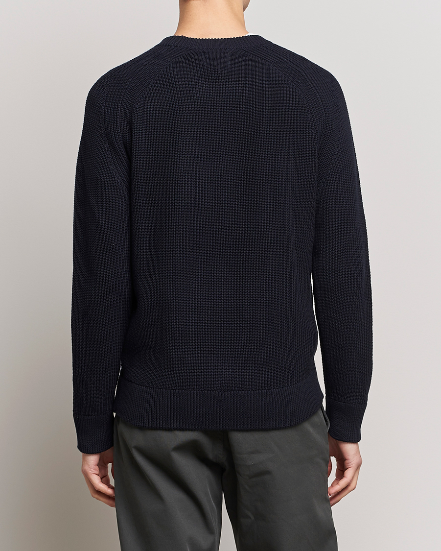 Herre | Gensere | NN07 | Jacobo Organic Cotton Knitted Sweater Navy
