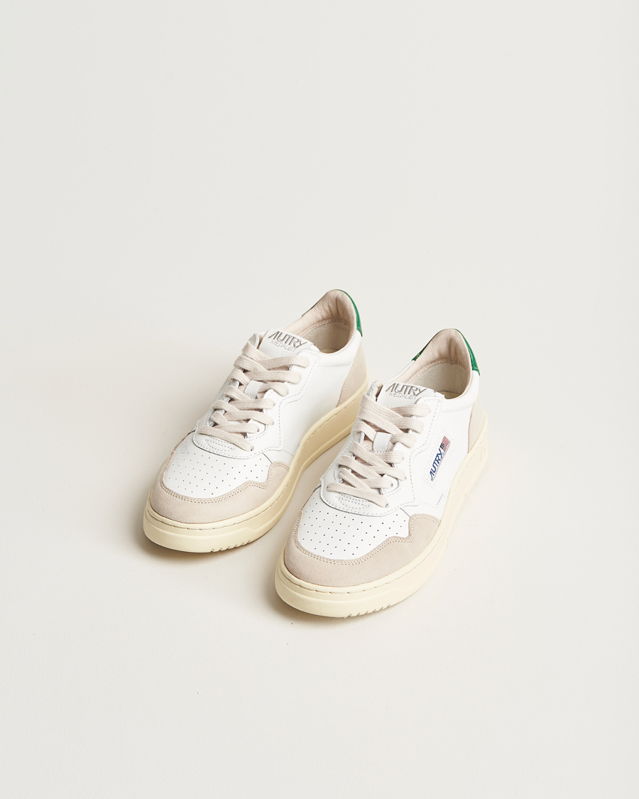 Herre | Autry | Autry | Medalist Low Leather/Suede Sneaker White/Green