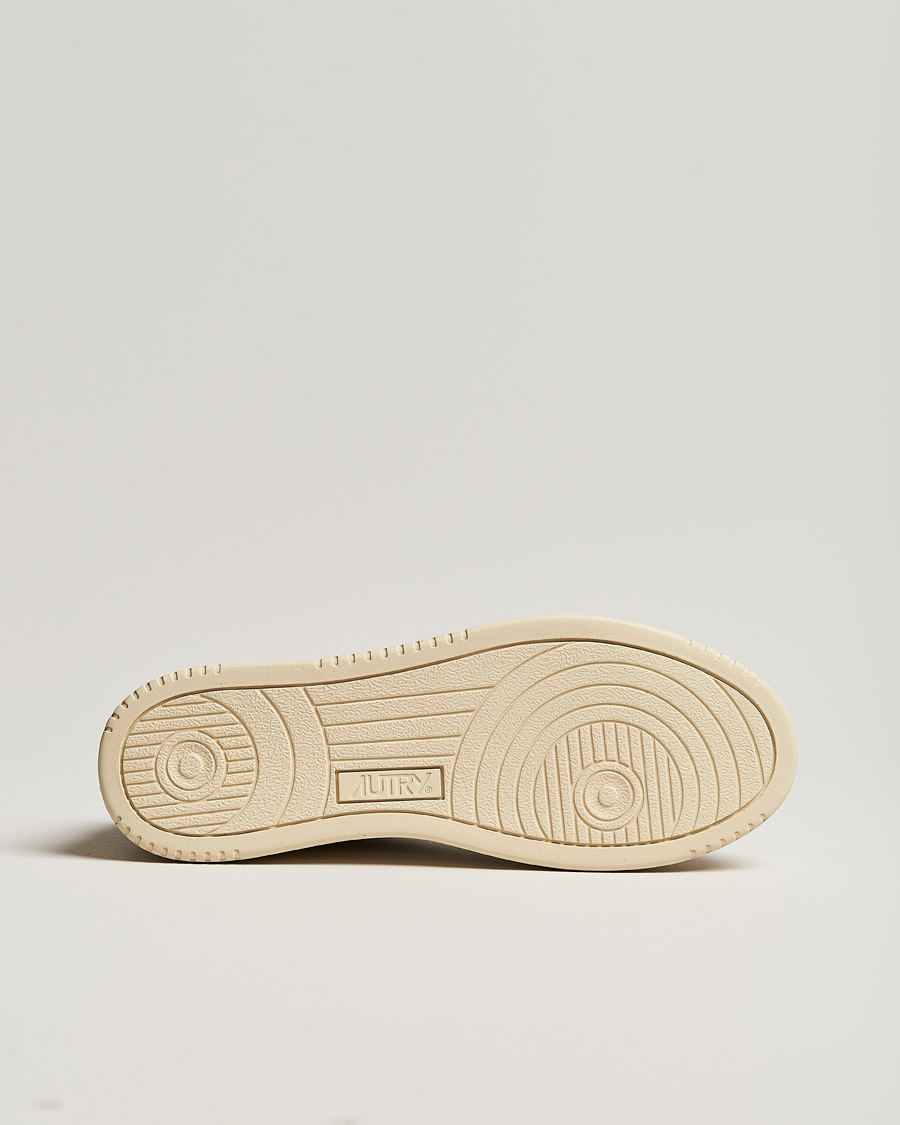Herre | Sneakers | Autry | Medalist Low Super Soft Goat Leather Sneaker White/Blue
