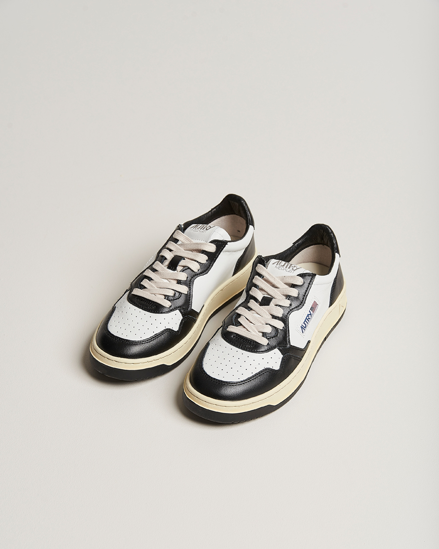 Herre | Sneakers | Autry | Medalist Low Super Soft Goat Leather Sneaker White/Black