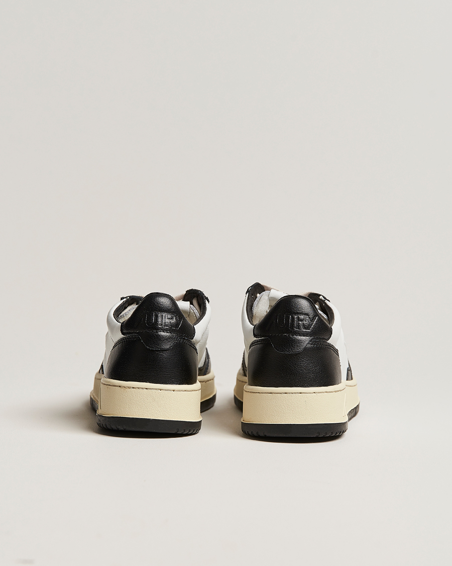 Herre | Sneakers | Autry | Medalist Low Super Soft Goat Leather Sneaker White/Black