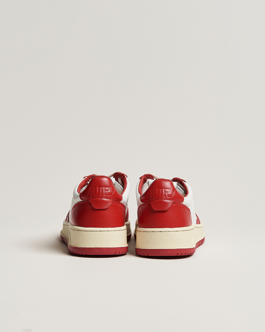 Herre | Autry Medalist Low Bicolor Leather Sneaker Red | Autry | Medalist Low Bicolor Leather Sneaker Red