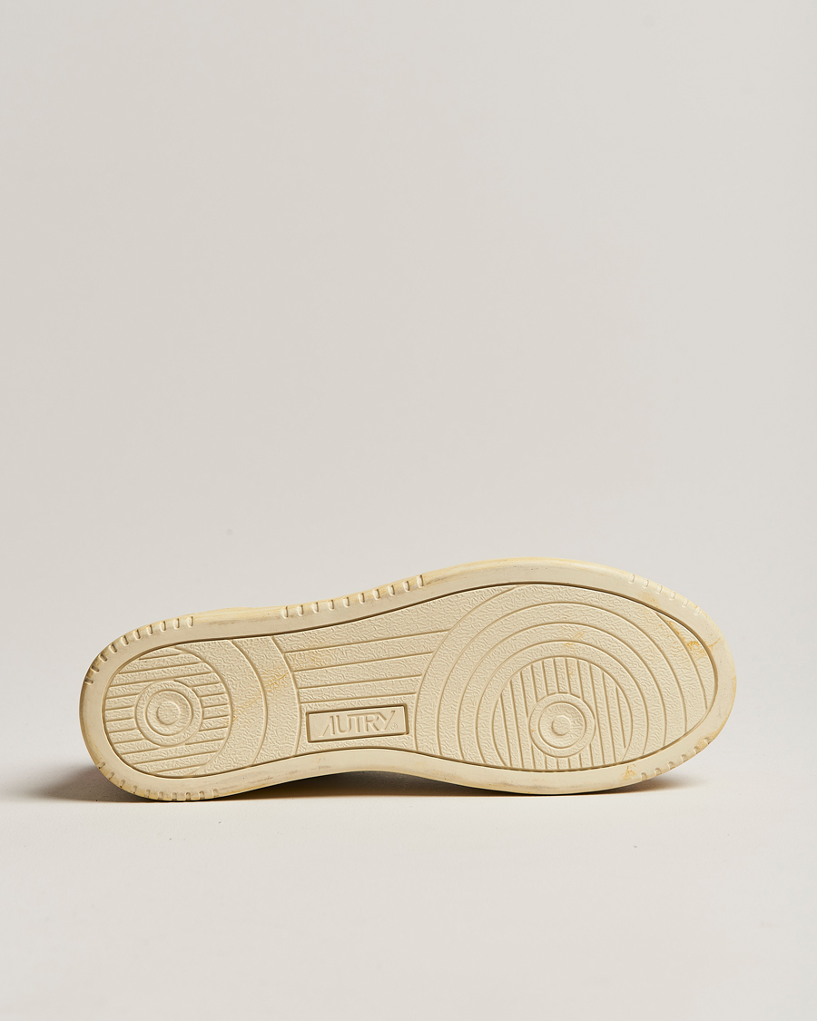 Herre | Autry Super Vintage Low Leather/Suede Sneaker Leat White/Orange | Autry | Super Vintage Low Leather/Suede Sneaker Leat White/Orange