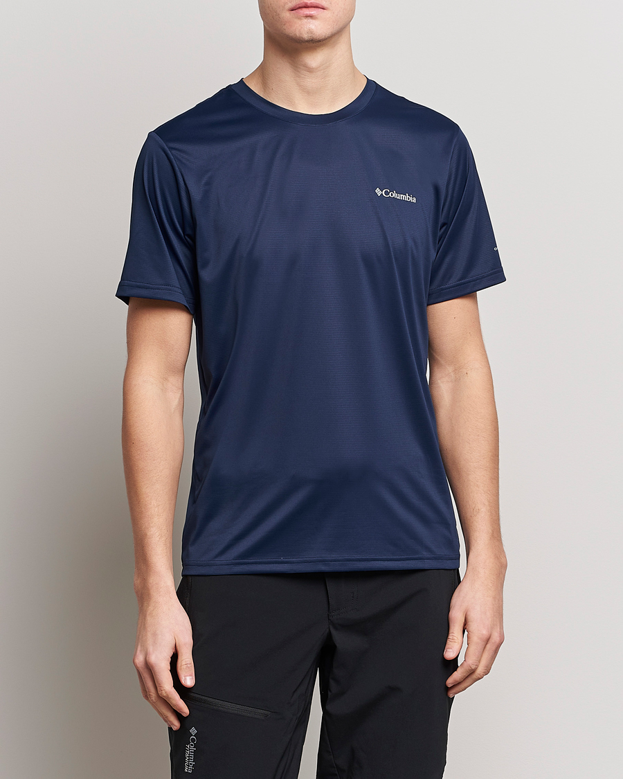 Herre | T-Shirts | Columbia | Hike Function T-shirt Collegiate Navy