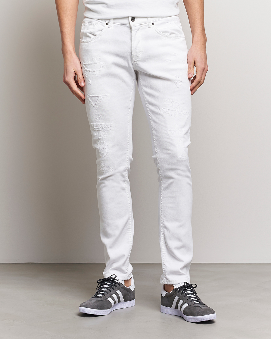 Herre | Hvite jeans | Dondup | George Jeans White