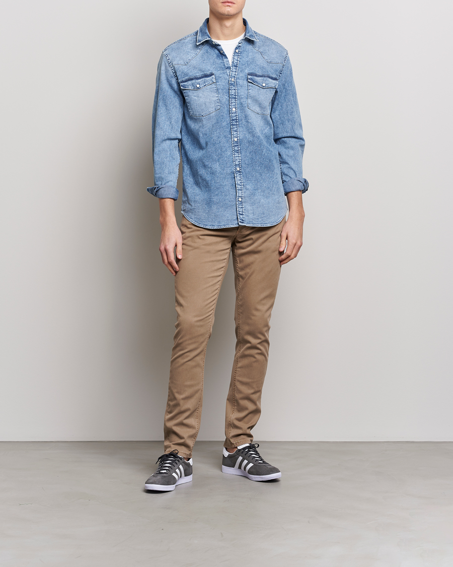 Herre | Bukser | Dondup | George Gabardine 5-Pocket Khaki