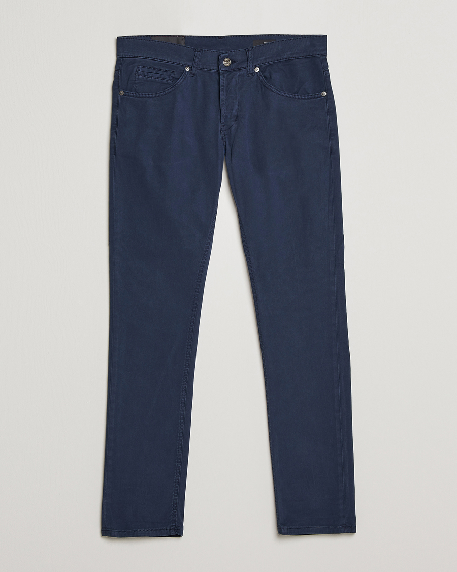 Herre | Bukser | Dondup | George Gabardine 5-Pocket Navy