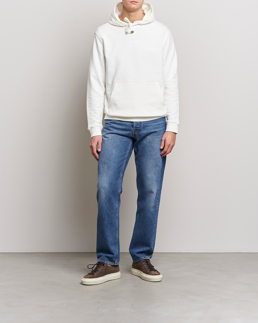 Herre | Gensere | Dondup | Logo Hoodie White