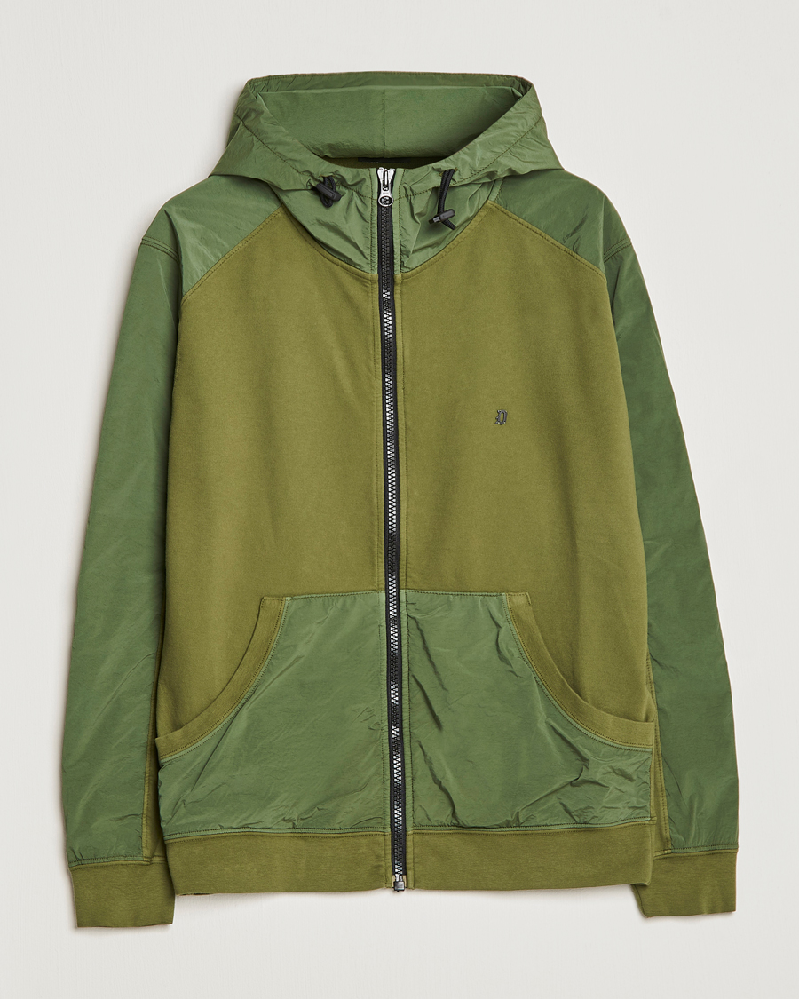 Herre | Gensere | Dondup | Full Zip Hoodie Jacket Olive