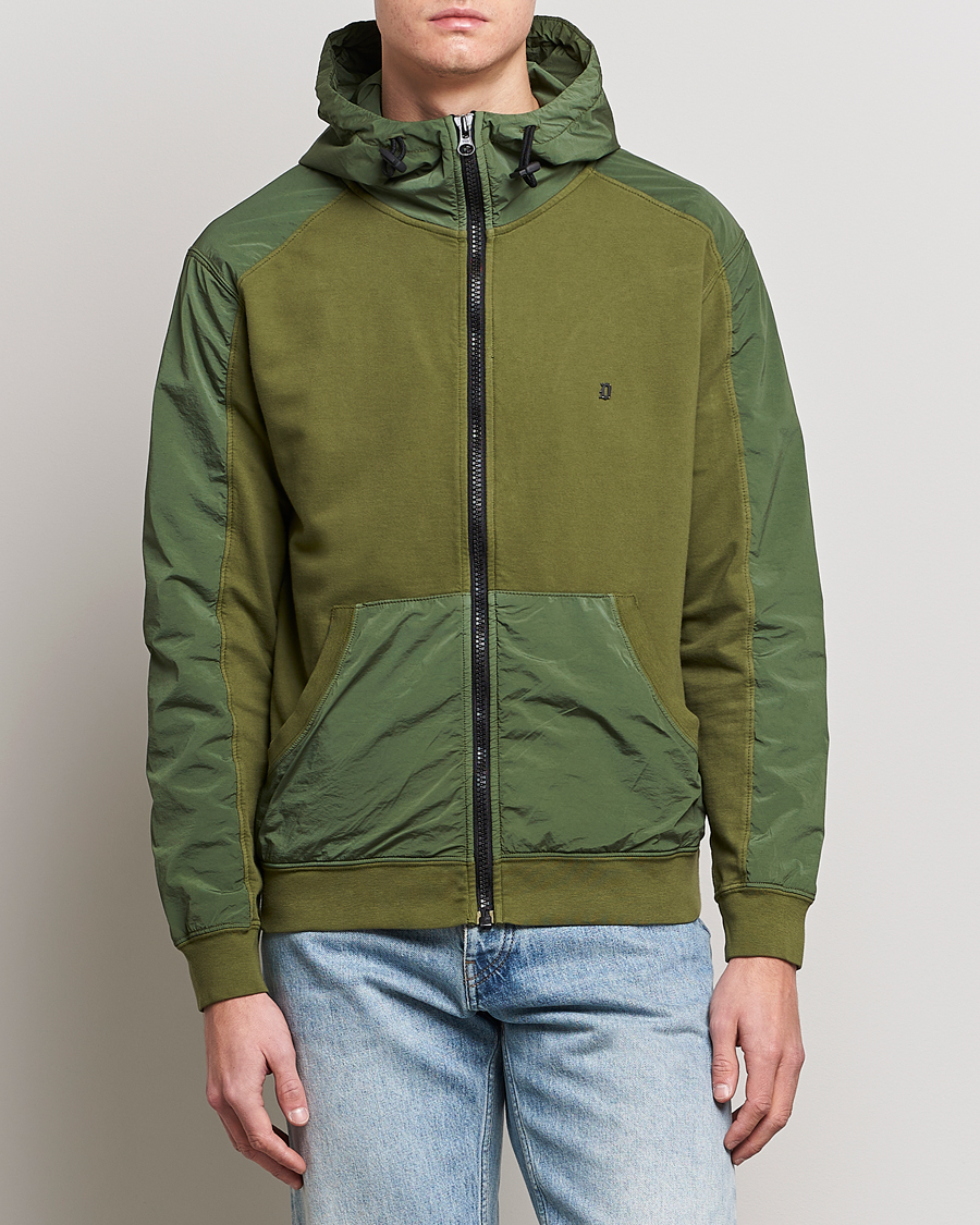 Herre | Gensere | Dondup | Full Zip Hoodie Jacket Olive