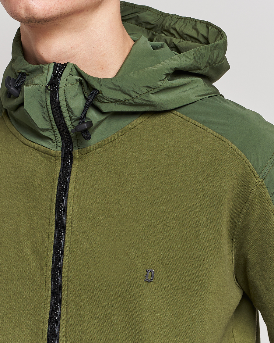 Herre | Gensere | Dondup | Full Zip Hoodie Jacket Olive