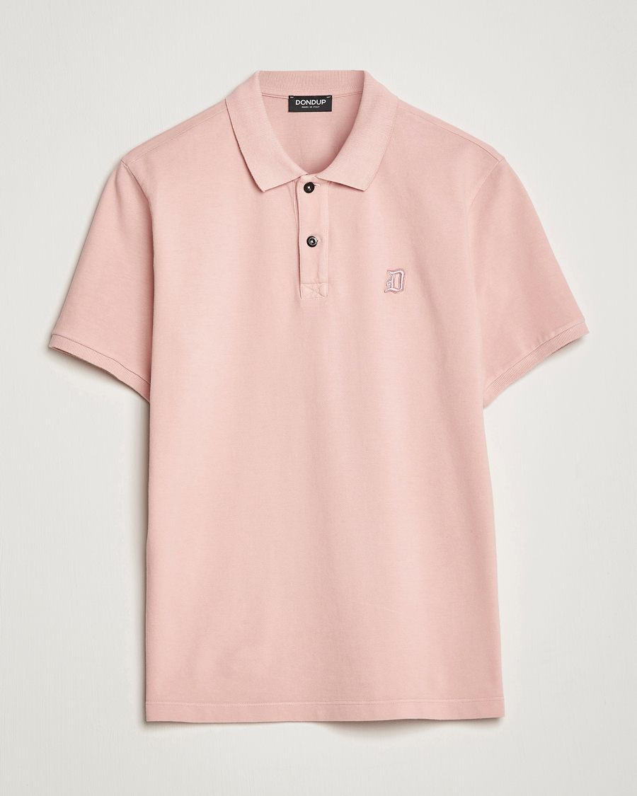 Herre | Pikéer | Dondup | Cotton Pique Pink