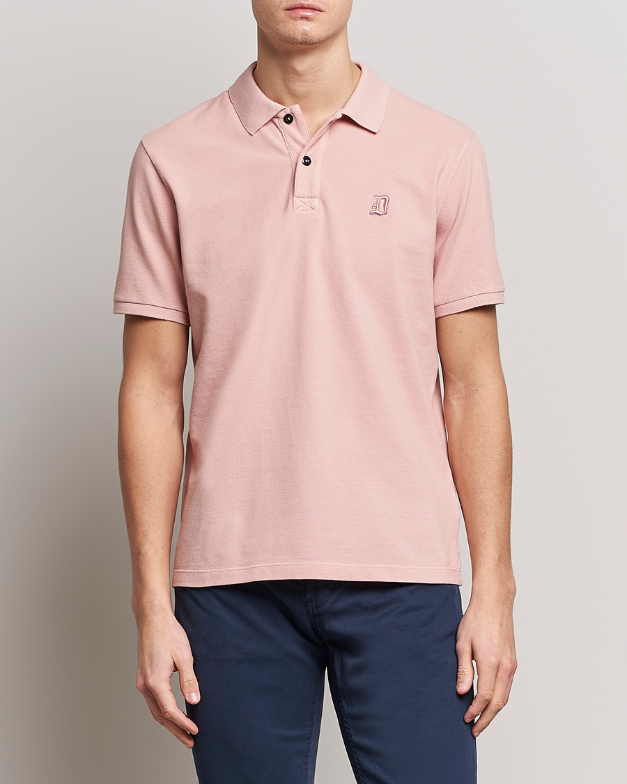 Herre | Pikéer | Dondup | Cotton Pique Pink