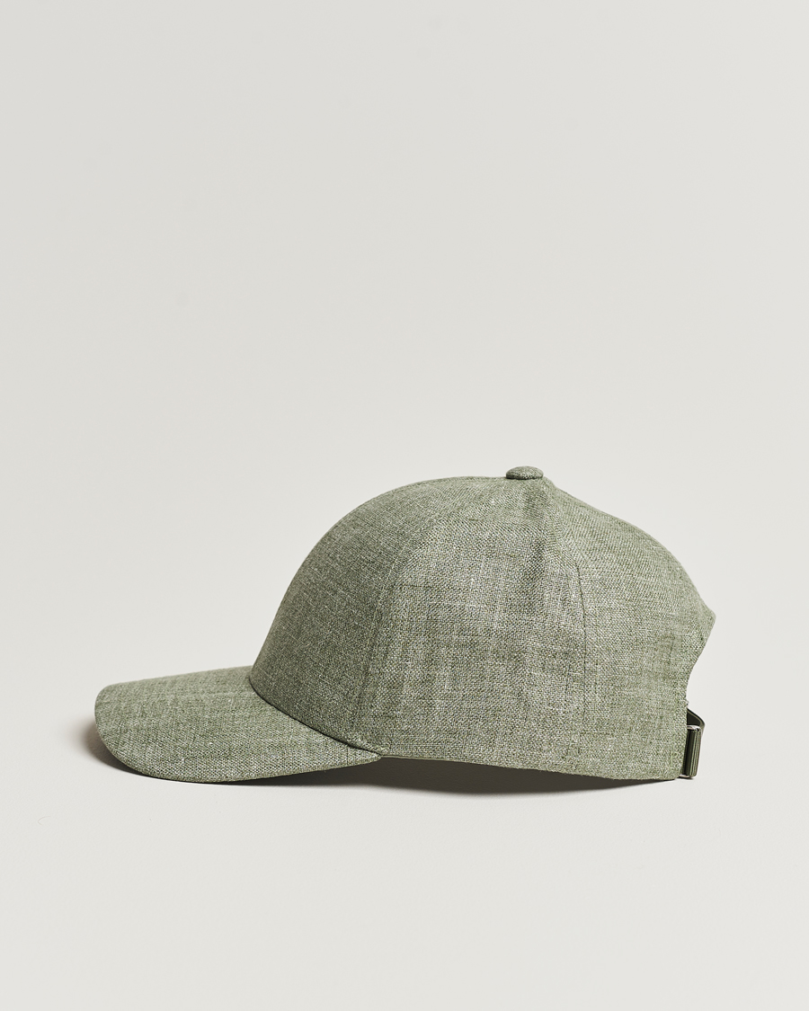 Herre |  | Varsity Headwear | Linen Baseball Cap Pistachio Green