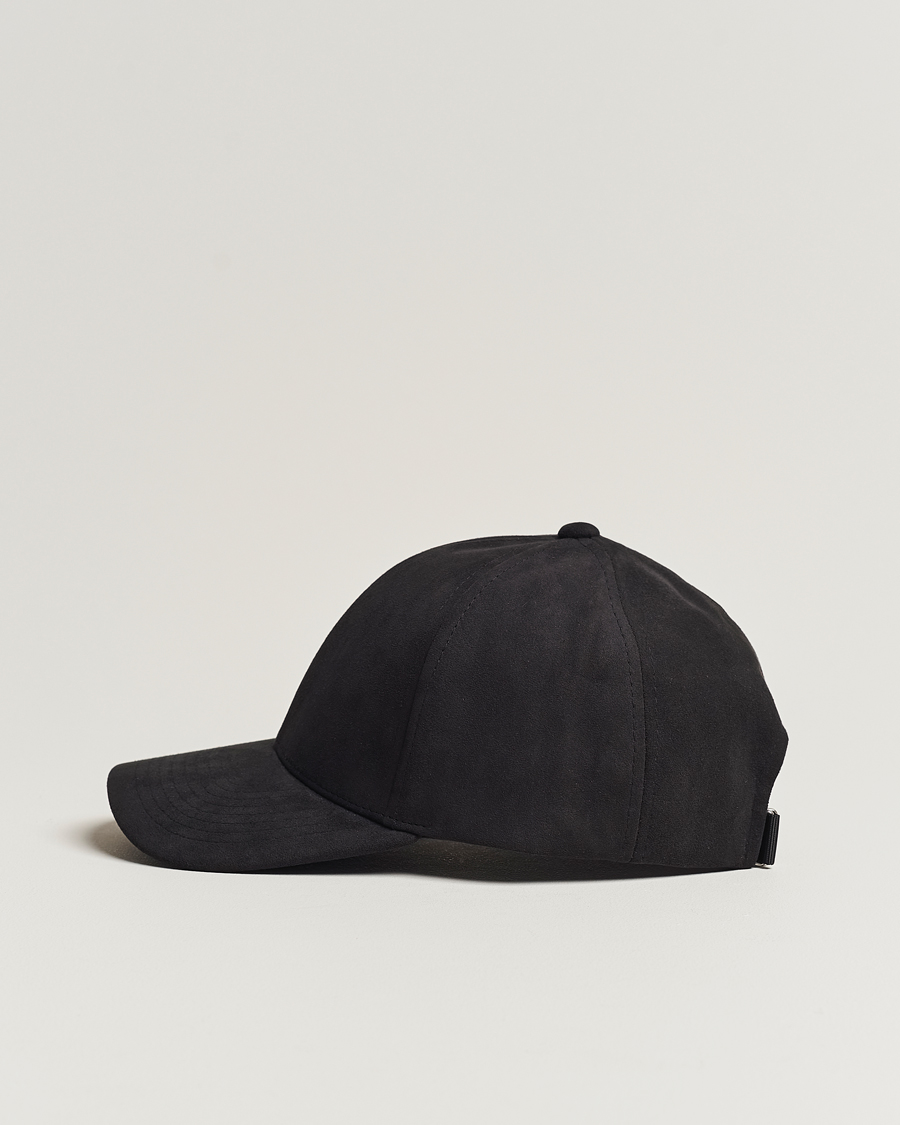 Herre | Varsity Headwear Alcantara Baseball Cap Notte Black | Varsity Headwear | Alcantara Baseball Cap Notte Black