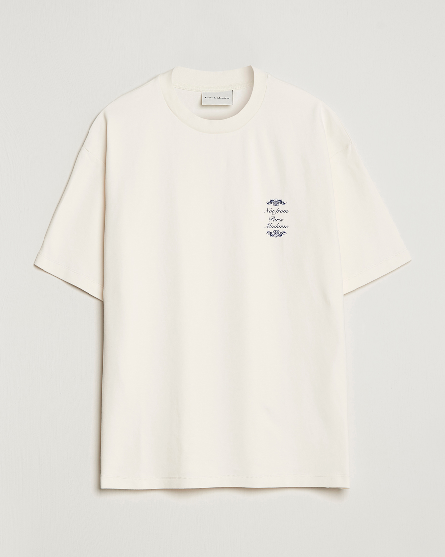 Herre | T-Shirts | Drôle de Monsieur | Ornaments T-Shirt Off White