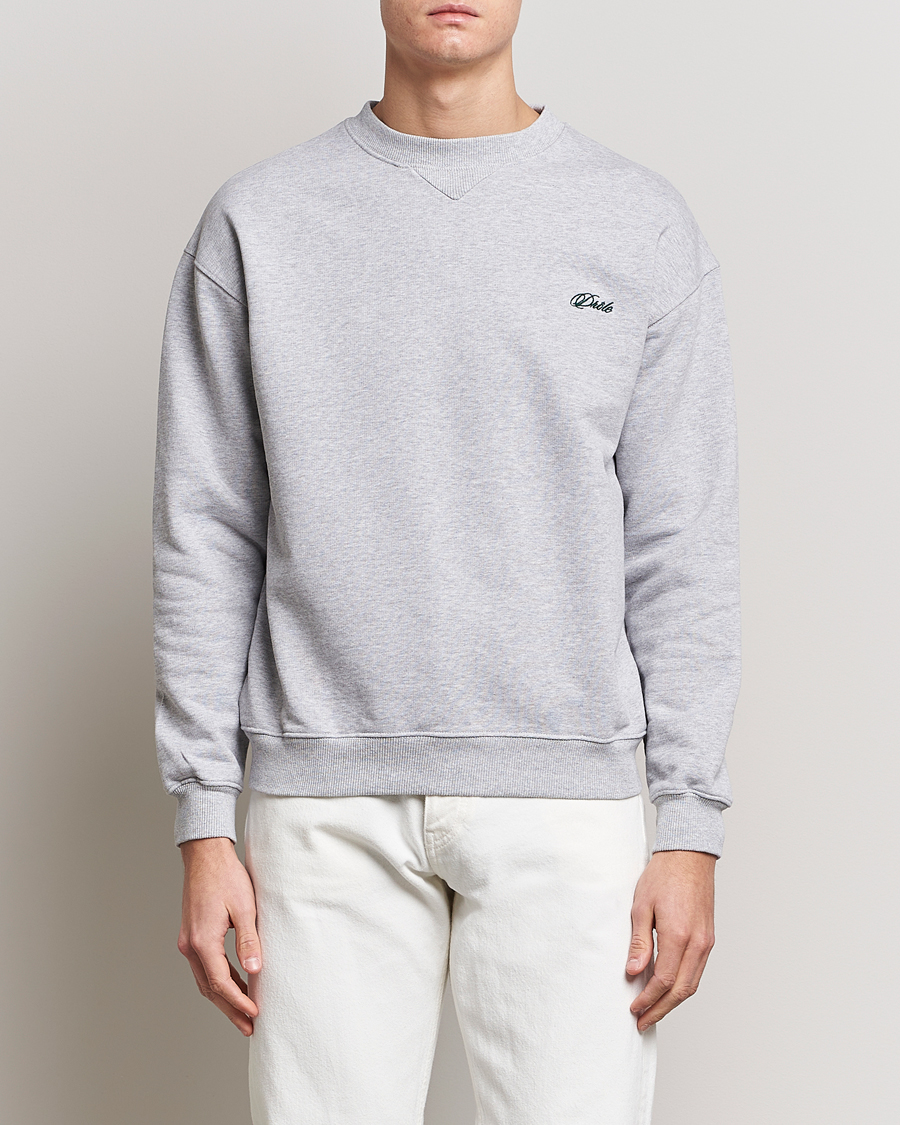 Herre | Grå gensere | Drôle de Monsieur | Signature Sweatshirt Light Grey