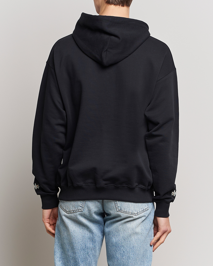Herre | Gensere | Drôle de Monsieur | Fleur Embroidered Hoodie Black