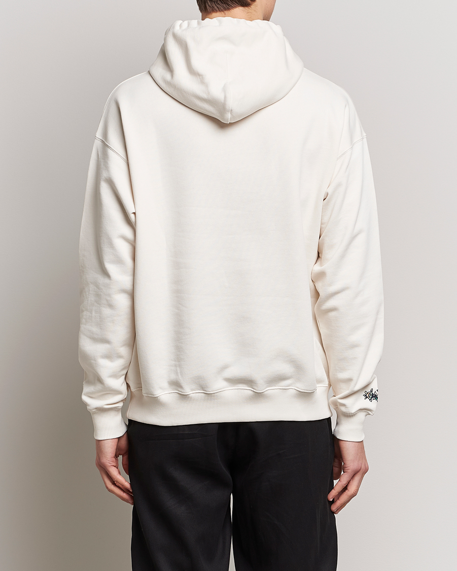 Herre | Gensere | Drôle de Monsieur | Fleur Embroidered Hoodie Off White