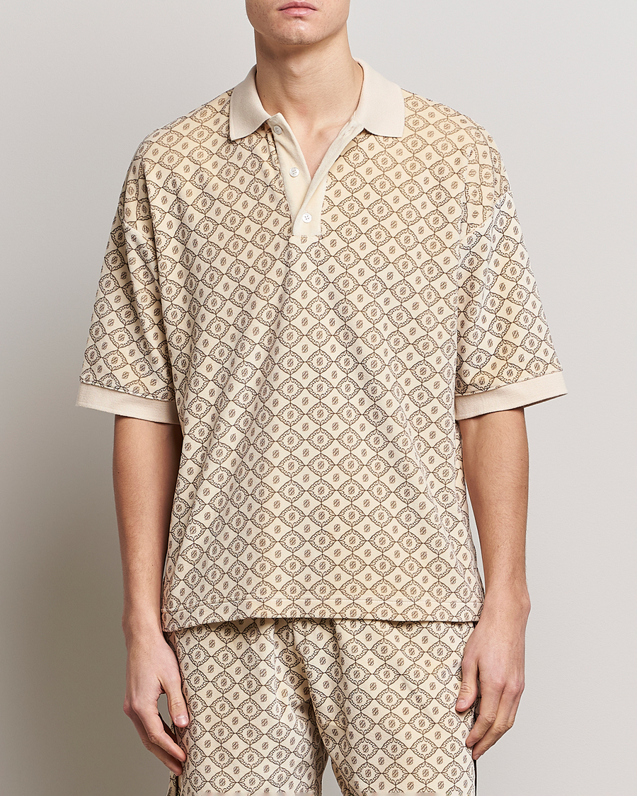 Herre | Pikéer | Drôle de Monsieur | Monogram Terry Polo Off White