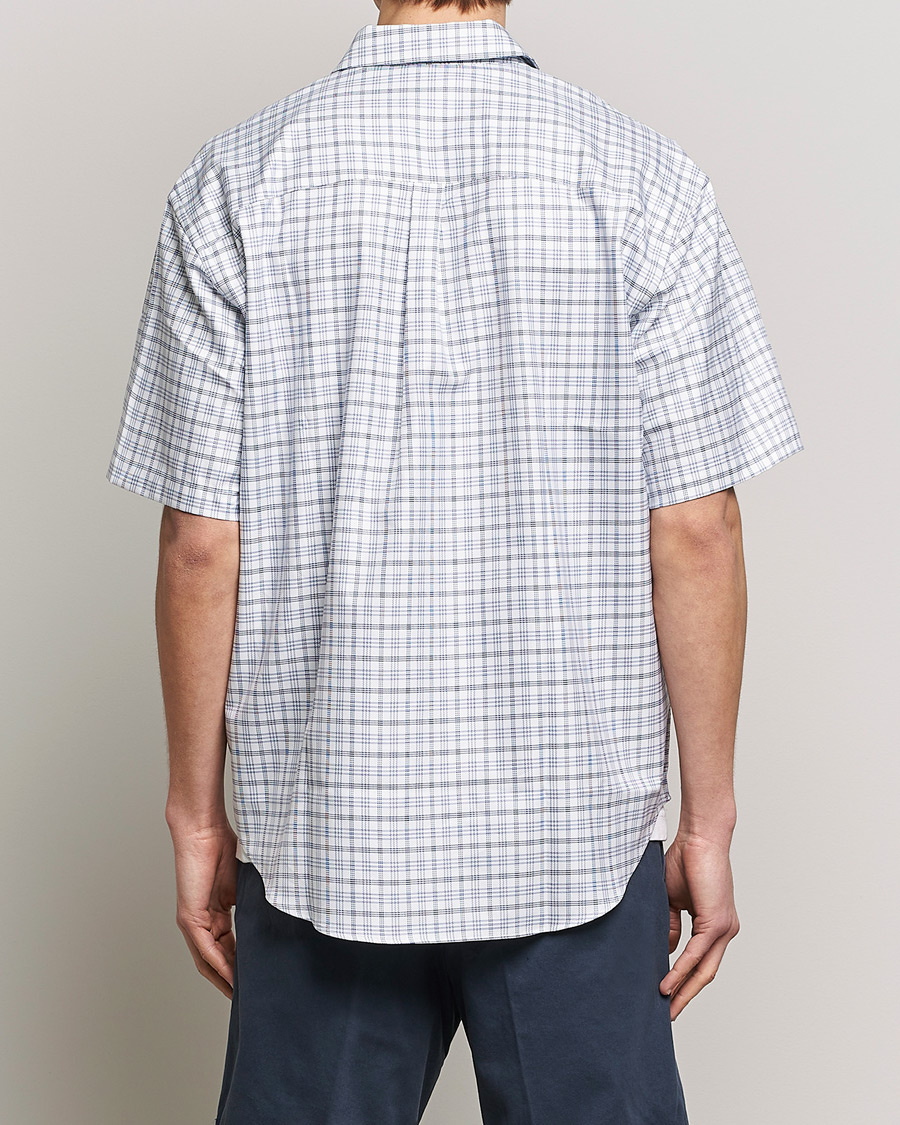 Herre | Skjorter | Drôle de Monsieur | Short Sleeve Signature Shirt Blue Check