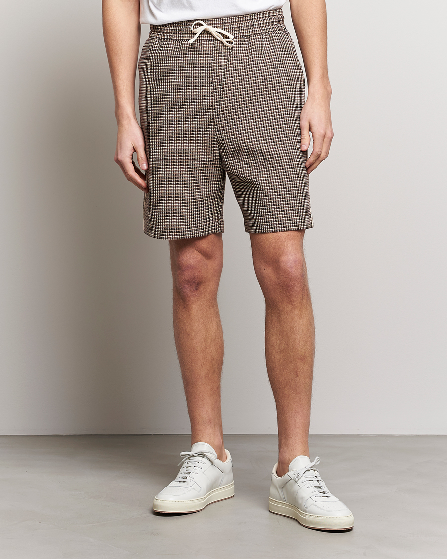 Herre |  | Drôle de Monsieur | Jacquard Drawstring Shorts Brown