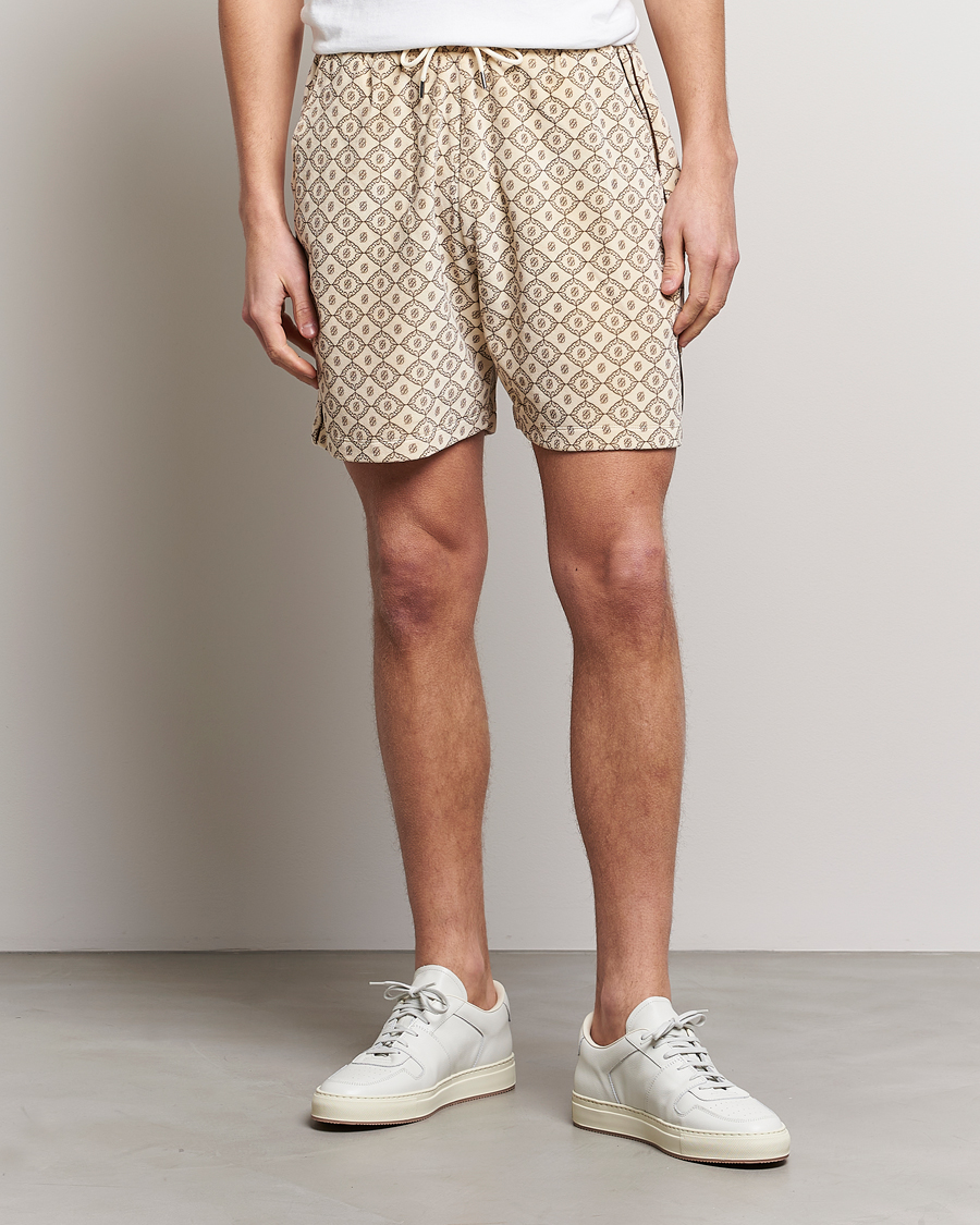 Herre | Shorts | Drôle de Monsieur | Monogram Terry Shorts Off White