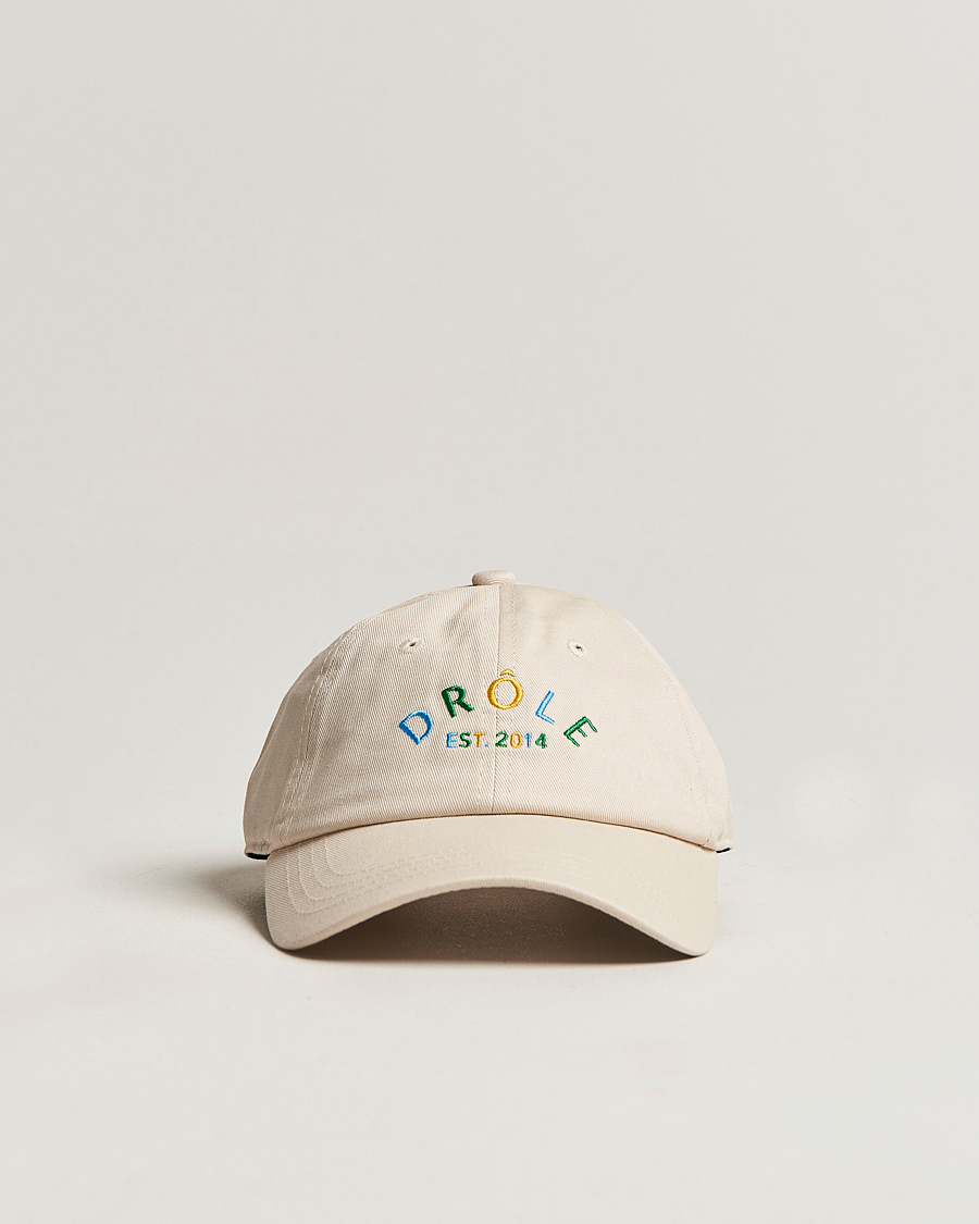 Herre | Drôle de Monsieur Fleur Baseball Cap Beige | Drôle de Monsieur | Fleur Baseball Cap Beige