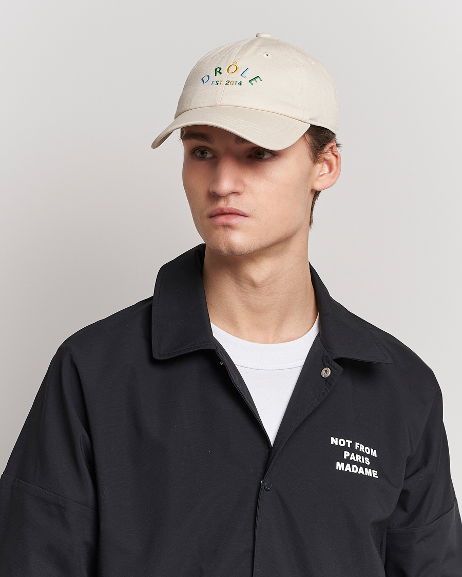 Herre | Drôle de Monsieur Fleur Baseball Cap Beige | Drôle de Monsieur | Fleur Baseball Cap Beige